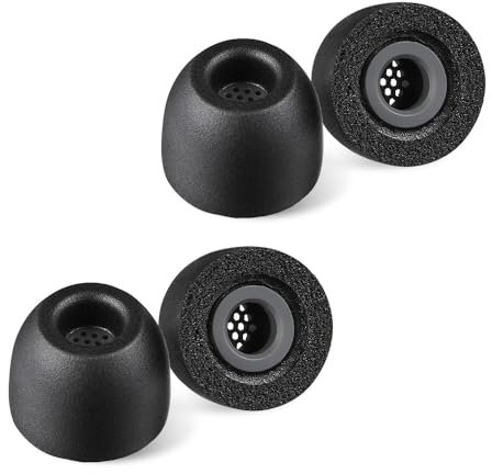 AZLA Foamax Standard (MS), Schaumstoff-Ohrstöpsel, Memory-Schaum-Ohrstöpsel für kabellose Kopfhörer, Geräuschunterdrückung, Ersatzspitzen kompatibel mit Sony, Beats, Samsung, Skullcandy