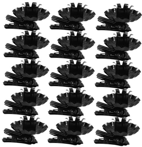 Weihnachtskerzenhalter Clips aus Eisen, 20 Stück Schwarz, Dekorativ
