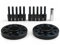 Spurverbreiterungen Für Benz W202 W203 W204 W215 W208 W219 W211 20mm 5x11 2mm 66,6mm Hub Centric Bore Spurverbreiterungen M12x 1,5 Kegel Bolzen Auto-Rad-Distanzscheiben(Schwarz)