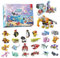 DOYAY Adventskalender Kinder für Iego Adventskalender 2024, 24 Tiere Weihnachten 2024 für Iego Adventskalender 2024, 24 Kleines ModeII Weihnachten 2024 SpieI Weihnachtskalender für Kinder (Stil2)