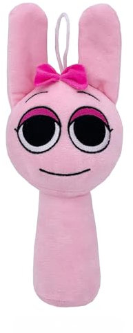Benolls Sprunki Plushies Merch,Sprunki Plush Toys,Soft Stuffed Animal Pillow Figure Doll Christmas Birthday Gifts for Adult Kids (Pink)