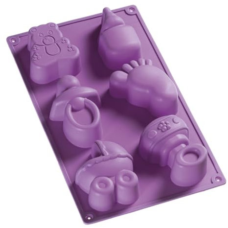 efco creative GmbH Silikonform, Baby, 4,5x8cm - 6,5x9cm, 6 Motive