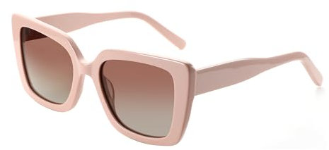 ZENOTTIC Occhiali Da Sole Polarizzati Per Donna A Forma Quadrata: Occhiali Da Sole Classici E Alla Moda Per Signore - Occhiali Da Designer Con Protezione UV400 Rosa