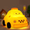 OkiyiD Auto Geschenke, Niedliches Auto Nachtlicht, Taxi Fahrzeug Silikon Kinderzimmer Lampe mit Dimm- und Timing-Funktion, Niedliche Autos Spielzeug Zimmer Dekoration Lichter
