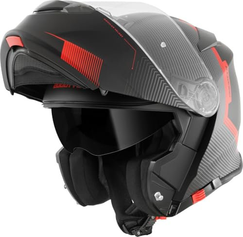 Bogotto H271 Wayke Klapphelm, schwarz matt/orange, L