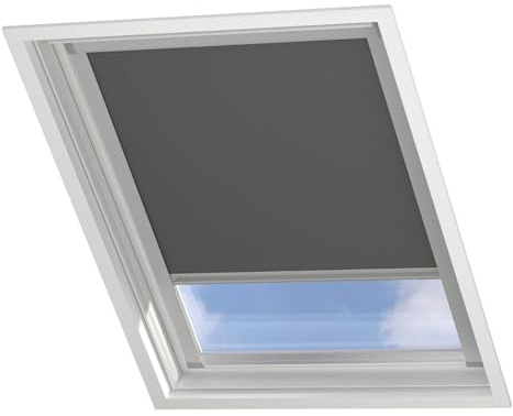 DTCH® Dachfenster verdunkelungsrollo, dunkelgrau, für VELUX CK04
