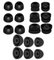 Miayaya 9 Pairs Galaxy Buds 2 Pro Ear Tips, Memory Foam and Silicone Eartips for Samsung Galaxy Buds 2 Pro 2022 SM-R510 Earbuds Tips, Fit in Charging Case 3 Size Replacement Ear Tips Mix Set