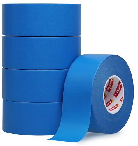 Fyguard 5 Rollen Malerband Blau, 36 MM X 50 M, UV-Beständig | Washi-Papier, Leicht Abreißbar, Rückstandsfrei Bis 14 Tage, Für Scharfe Farbkanten, Innen & Außen