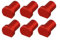 6 Pack Workbench Clamping Jaws for Wood Projects with 19/20mm Dog Hole Compatibility (19MM red)