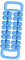 KiBcsLic Body Relax Massage Roller 32 Punkt Rolling Bein Massage Werkzeug Tiefe Gewebe für Palm, Blau