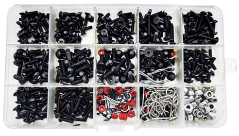 Watreketal Heavy Duty Alloy Steel Screw Assortment Kits 500Pcs For Toy Car Assembly Repair And Customization Screw Kit Alloy Steel Model Car Tools