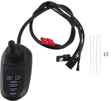 Electric Wheelchair Joystick Controller, 45A DC 24V High Sensitivity Wheel Chair Brake Controller with Smart AI Control for Electric Wheelchairs and Mobility Devices Premium