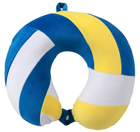 I-TOTAL® - Reisekissen für Nackenstütze, Nackenstützkissen/Kissen Lustiges Reisekissen (Volleyball)