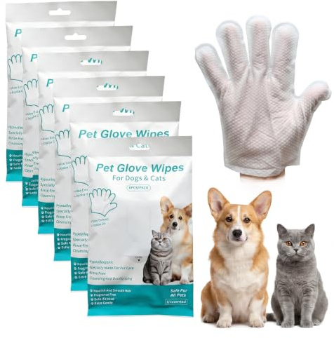 XLTBOMS Lot de 36 Gants de Nettoyage pour Chiens et Chats Hypoallergénique