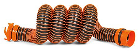 Camco RhinoEXTREME - Manguera de alcantarillado para Caravana/Caravana de 5 pies, Cuenta con tecnología TPE para Resistencia a la abrasión y protección contra aplastamientos, Incluye Accesorios