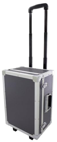 ROC Cases A030 Grey Trolley Flight Travel Case L440xW300xH220mm for Camera, Music, Electronics, Beauty