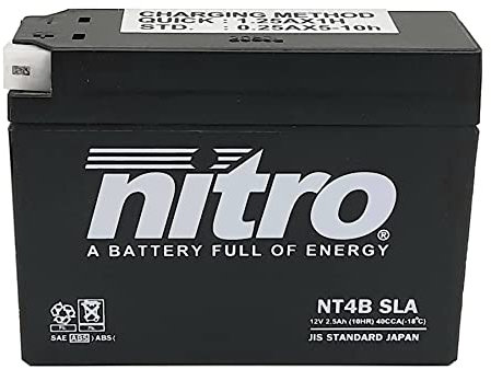 NITRO YT4B-BS -N- Batterie Moto AGM Fermé