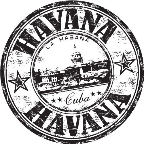 Havana City Cuba Travel Grunge Stamp Hochwertigen Auto-Autoaufkleber 12 x 12 cm