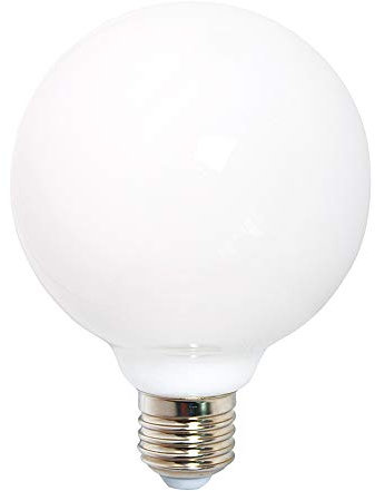 NCC-Licht LED Filament Leuchtmittel 360° opal matt warmweiß 2700K - Globe G80 E27 8W = 60W