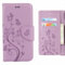 Coque pour Asus Zenfone 3 Max / ZC520TL Etui, Ougger Fleur Papillon Housse PU Cuir Magnétique Silicone Protecteur Flip Pochette Caoutchouc Cover avec Fente pour Carte (Violet Clair)