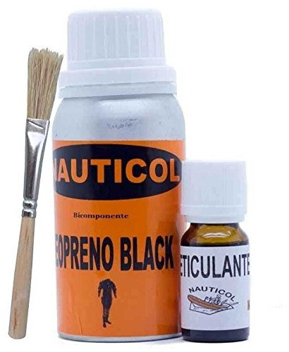 Nauticol Kit para reparación de Neopreno Negro