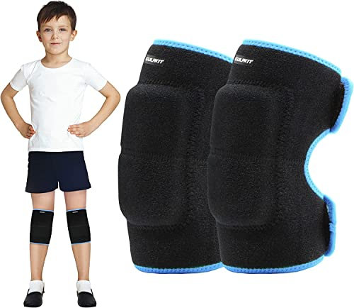 EULANT Knieschoner Volleyball mit Klett für Kinder & Erwachsene,Dicke SBR Schwamm Rutschfest Knieschützer für Scooter Skateboard Kampfsport Tanzen Fußball Handball Yoga Ski Radfahren MTB Arbeit