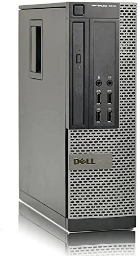 Dell 7010 SFF PC avec processeur Intel Core i7 3770 de 3,40 GHz, 8 Go de RAM, disque dur SSD de 240 Go, lecteur DVD intégré, Windows 10 Pro (reconditionné)