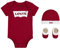 Levi's Kids Classic batwing infant hat bodysuit bootie set 3pc Baby Jungen Pastel Turquoise 6-12 monate