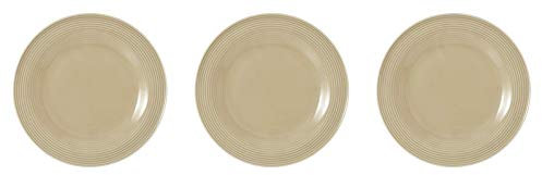 Seltmann Weiden - Frühstücksteller rund 23 cm - Farbe und Menge wählbar (Beat Sandbeige Uni, 3)
