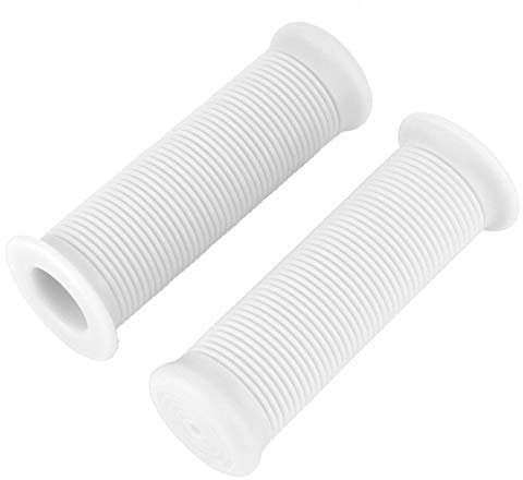1 Zoll Motorrad Griffe, Paar 1 Zoll 25 mm Universal Motorrad Vintage TPU Lenker Lenkergriff(Weiß)
