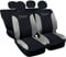 Auto Accessori Lupex Coprisedili Auto Compatibili con Cinquecento 500, Made in Italy, tessuto poliestere, Nero - Grigio Chiaro Modello 2
