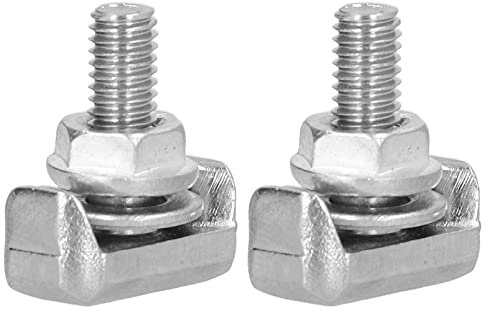 Akozon Terminal de Batería T-Bolt, 2 Piezas 19116852 64740 Terminal de Batería de Coche T Pernos Reemplazo de Acero Inoxidable para Chevrolet