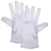 Karlowsky AH 2 andMORE Servierhandschuh Sevilla, 100% Baumwolle, Weiß, 1 Paar, Einheitsgröße