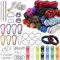 Xulisheng Paracord Kit, 58 PCS Multifunction Paracord Ropes 10 Feet, Including Buckles, Stitching Needles, Tape Measure for DIY Crafts Outdoor