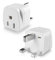 US to UK Plug Adapter,US UK Adapter,American to UK Plug Adapter Canada Mexico Japan to British Grounded Converter Power Adaptor (2 Pack White)