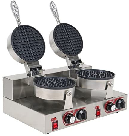 Stalwart DA-MLP02 Commercial Waffle Maker Double Round