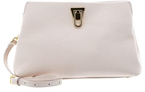 Coccinelle Beat Clutch Handbag Grained Leather Creamy Pink