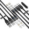 YKZ 3 in 1 Magnetic Charging Cable, Multi Magnet USB Cable for Type C/MicroUSB and i-Product, Max 15W Fast Charger Cable Nylon Braided with a Tips Storage (12 Tips), 4Pack(1M+1M+2M+2M)