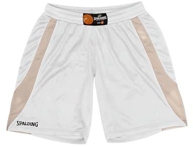 Spalding Jam Basketballshorts Damen weiß/grau, XL