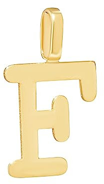 NKlaus Kettenanhänger Buchstabe F 333 Gelb gold 8 Karat 11,7x7mm Amulett Anhänger 14458