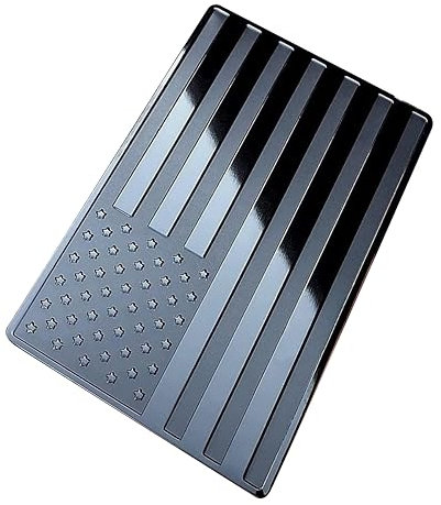 2 adesivi con bandiera americana, adesivi neri opachi per paraurti per auto, camion, SUV