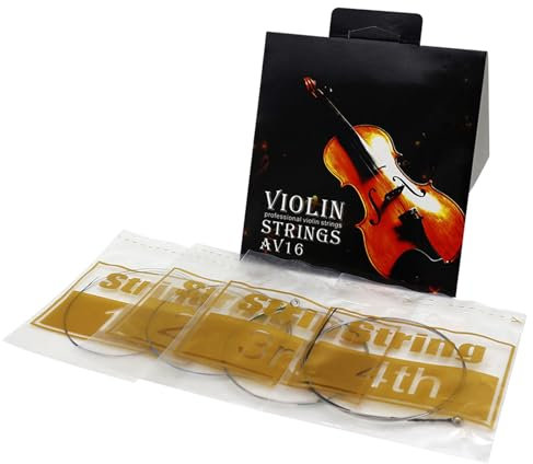 4 Stück Violinsaiten, Gleichmäßige Spannung, Universelle Stahlsaiten, Professionelles Ersatzzubehör für Violine