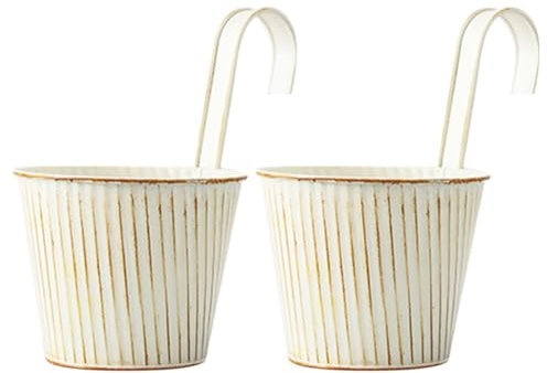 Yardwe Vasi Da Fiori Sospesi Cesto in Filo Metallico Retro Fioriera Da Giardino in Ferro Per Casa Ufficio Balcone Decorazione Da Giardino