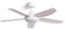 TECHBREY Ventilateur de Plafond Silencieux Dokós 122cm Motor DC Blanc Télécommande Avec lumière Oui Blanc