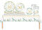 69pcs Sage Green 30th Birthday Decorations - Tablecloth, Paper Plates, Napkins, Cups Set for Women, Men, Him, Her - Birthday Gifts and Table Decorations