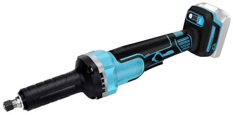 Meuleuse sans fil compatible avec Makita 18V batterie, meuleuse droite électrique sans balais avec mandrin de 6 mm et 4 vitesses réglables (sans batterie) (Pas d'accessoires)