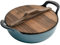 Olla de Cocina de Vidrio, Olla de estofado de Hierro Fundido, sartén Gruesa, Olla de Hierro sin Recubrimiento Antiadherente para el hogar, Olla pequeña para Sopa de Doble Oreja