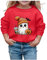 Halloween-Kostüm Kinder Pullover Damen Halloween Luftig Blusentops Klassische Jumper Grosse Grössen Hoodie Mode Sweatshirt Für Damen Freizeit Blusen Weich Tunic Crewneck Shirts Übergrösse