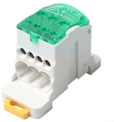 Anschlussdose, DIN-Schienenklemmleiste, Abzweigdose, flammhemmende Basisisolierung, Schutz für Schaltschränke (160 A)