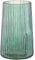 KAYLETIN Vase en verre vert pour fleurs, vase à fleurs en verre, vases à fleurs pour bouquet, vases modernes nervurés pour chambre à coucher, salon, bureau, bibliothèque, 20 cm